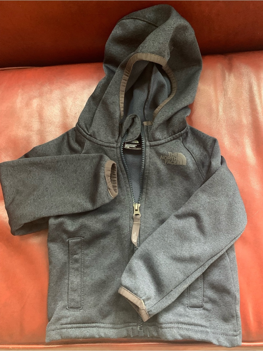 The North Face Kids' Navy Hooded Zip-Up Jacket